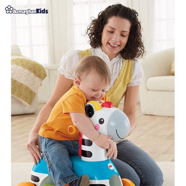 خرید حضوری و آنلاین چهارچرخه کودک فیشر پرایس مدل Rollin Tunes Zebra در فروشگاه سیسمونی ارمغان