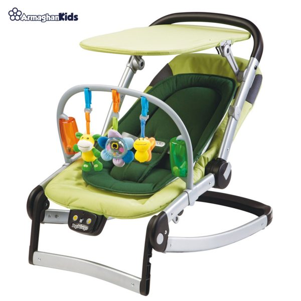 peg-perego-sdraietta-melodia-bouncer-green خرید حضوری و آنلاین نی نی لای لای نوزاد پگ پرگو مدل Sdraietta Melodia در فروشگاه سیسمونی ارمغان