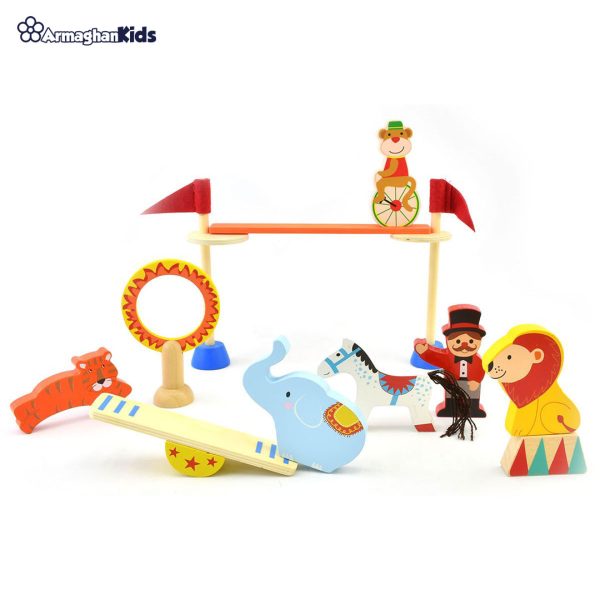 خرید حضوری و آنلاین اسباب بازی چوبی سیرک پیکاردو در فروشگاه سیسمونی ارمغان