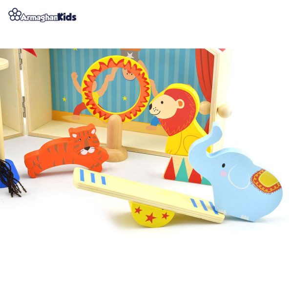 خرید حضوری و آنلاین اسباب بازی چوبی سیرک پیکاردو در فروشگاه سیسمونی ارمغان