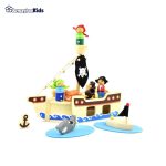 خرید حضوری و آنلاین اسباب بازی چوبی کشتی دزد دریایی پیکاردو در فروشگاه سیسمونی ارمغان