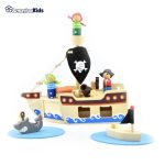 خرید حضوری و آنلاین اسباب بازی چوبی کشتی دزد دریایی پیکاردو در فروشگاه سیسمونی ارمغان