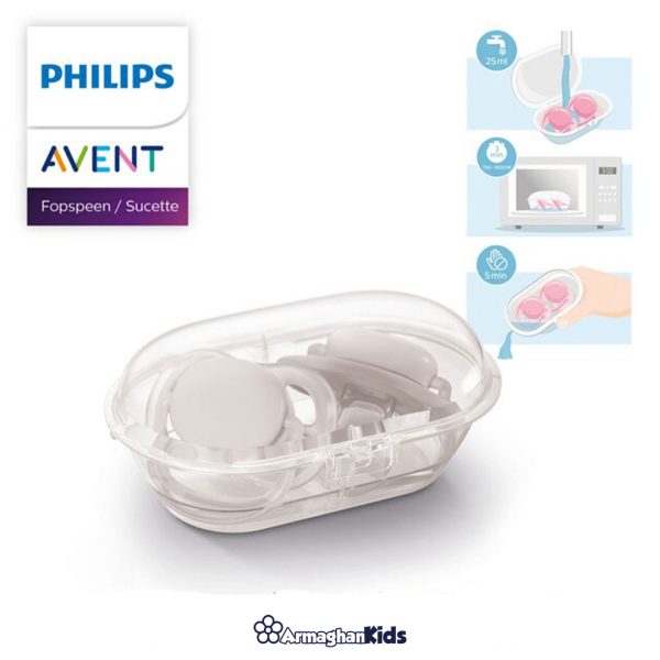 خرید حضوری و آنلاین پستانک سیلیکونی 6 تا 18 ماه Philips Avent طرح I love Papa و کشتی در فروشگاه سیسمونی ارمغان
