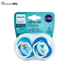 خرید حضوری و آنلاین پستانک سیلیکونی 6 تا 18 ماه Philips Avent طرح I love Papa و کشتی در فروشگاه سیسمونی ارمغان