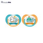 خرید حضوری و آنلاین پستانک سیلیکونی 6 تا 18 ماه Philips Avent طرح لاک پشت و پنگوئن در فروشگاه سیسمونی ارمغان