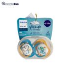 خرید حضوری و آنلاین پستانک سیلیکونی 6 تا 18 ماه Philips Avent طرح لاک پشت و پنگوئن در فروشگاه سیسمونی ارمغان