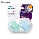 خرید حضوری و آنلاین پستانک سیلیکونی 6 تا 18 ماه Philips Avent طرح خرگوش و جوجه تیغی در فروشگاه سیسمونی ارمغان