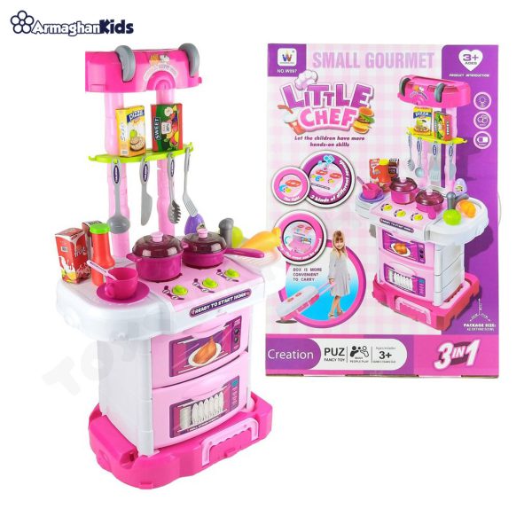 wonderland-little-chef-1 خرید حضوری و آنلاین اسباب بازی ست آشپزخانه موزیکال little chef در فروشگاه سیسمونی ارمغان