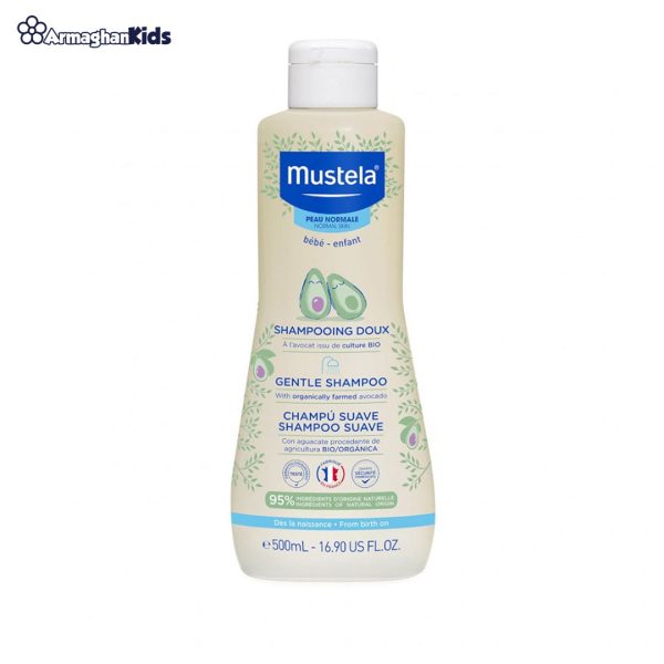 mustela-baby-gentle-shampoo-500ml خرید حضوری و آنلاین شامپو سر کودک موستلا Mustela در فروشگاه سیسمونی ارمغان