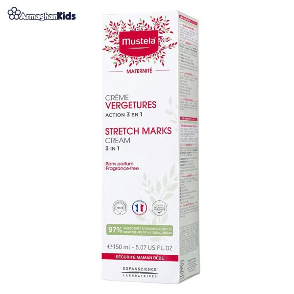 خرید حضوری و آنلاین کرم رفع ترک بدن موستلا مدل بارداری 3 در 1 در فروشگاه سیسمونی ارمغان