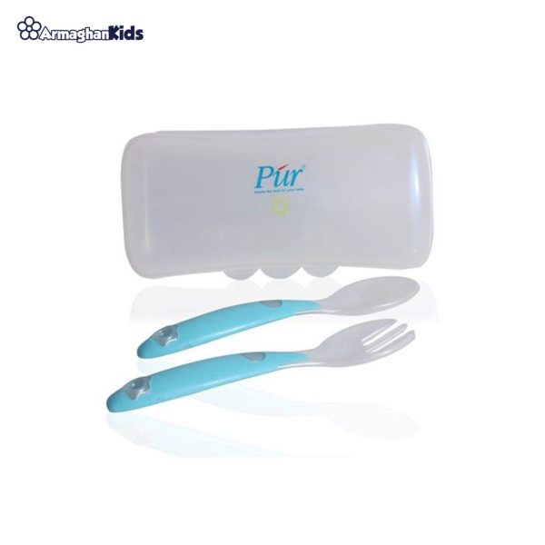 خرید حضوری و آنلاین ست قاشق چنگال کودک پیور Pur در فروشگاه سیسمونی ارمغان