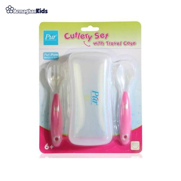 خرید حضوری و آنلاین ست قاشق چنگال کودک پیور Pur در فروشگاه سیسمونی ارمغان