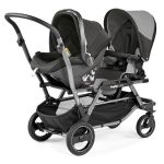 کالسکه دوقلو کودک پگ پرگو مدل Peg-Perego Duette Piroet Luxe Beige