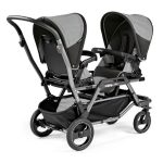 کالسکه دوقلو کودک پگ پرگو مدل Peg-Perego Duette Piroet Luxe Beige