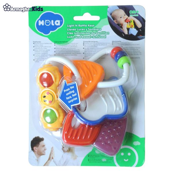 خرید آنلاین و حضوری جغجغه دندانگیر چراغدار هولا 306E در فروشگاه سیسمونی ارمغان کودک