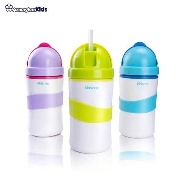 kidsmee-cool-cup خرید حضوری و آنلاین لیوان آموزشی نی دار دوجداره کیدزمی در فروشگاه سیسمونی ارمغان کودک