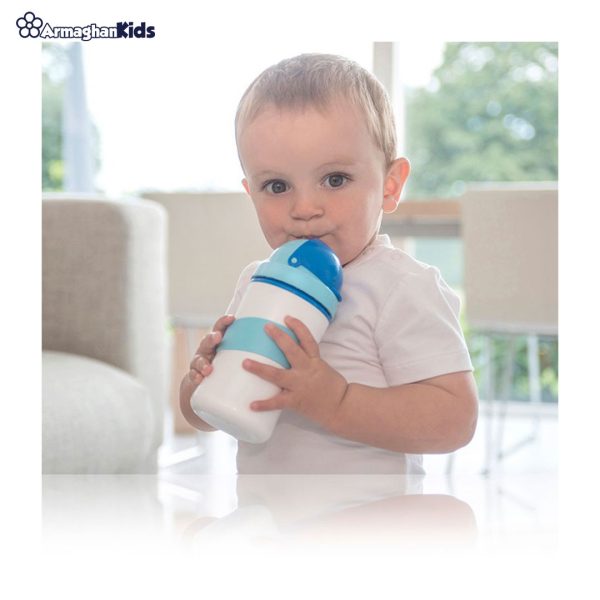 خرید حضوری و آنلاین لیوان آموزشی نی دار دوجداره کیدزمی در فروشگاه سیسمونی ارمغان کودک