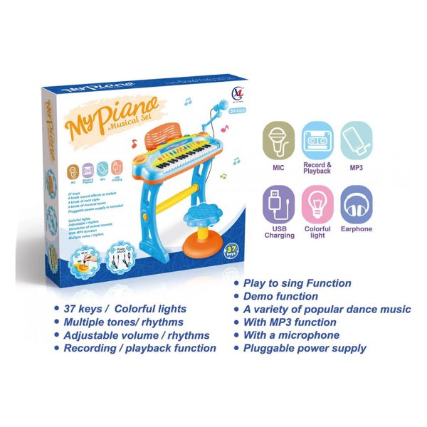 خرید آنلاین و حضوری اسباب بازی پیانو کودک مدل My Piano Musical set در فروشگاه سیسمونی ارمغان کودک - کیدز