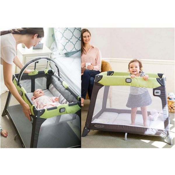 graco-nimble-nook-pierce-compact-travel-01 مشخصات٬ قیمت خرید تخت و پارک گراکو مدل Nimble Nook Pierce در فروشگاه سیسمونی ارمغان کودک - کیدز