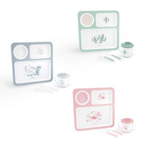 خرید آنلاین و حضوری ظرف غذای چهار تکه کودک کیکابو Kikka booدر فروشگاه سیسمونی ارمغان کودک
