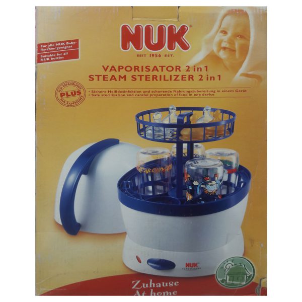 خرید آنلاین و حضوری استریل کننده شیشه شیر دو کاره ناک NUK در فروشگاه سیسمونی ارمغان کودک - کیدز