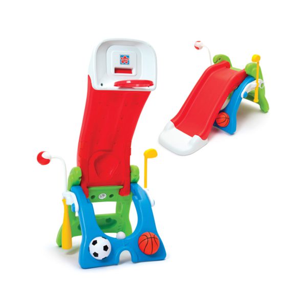 qwikflip-6-in-1-activity-center-1 خرید آنلاین و حضوری مجموعه بازی چندکاره سرسره، حلقه بسکتبال و گلف مدل Grow'n up 2031 در فروشگاه سیسمونی ارمغان کودک - کیدز