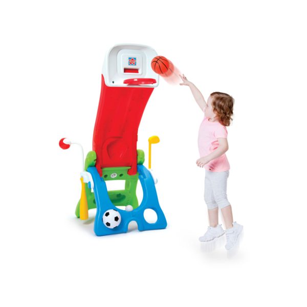 خرید آنلاین و حضوری مجموعه بازی چندکاره سرسره، حلقه بسکتبال و گلف مدل Grow'n up 2031 در فروشگاه سیسمونی ارمغان کودک - کیدز