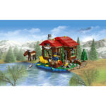 کریرتور لگوی کلبه کنار دریاچه مدل سه در یک لگوی اصلی ساخت دانمارک