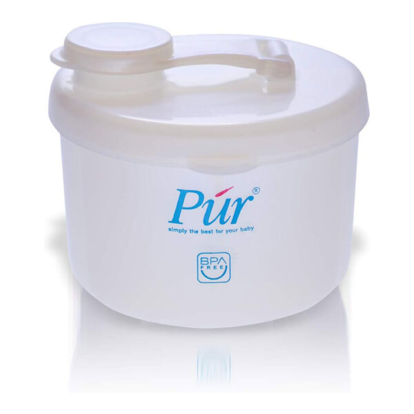 pur-milk-powder-container-white-01 مشخصات٬ قیمت خرید ظرف نگهدارنده شیر خشک کودک پیور Pur در فروشگاه سیسمونی ارمغان کودک - کیدز
