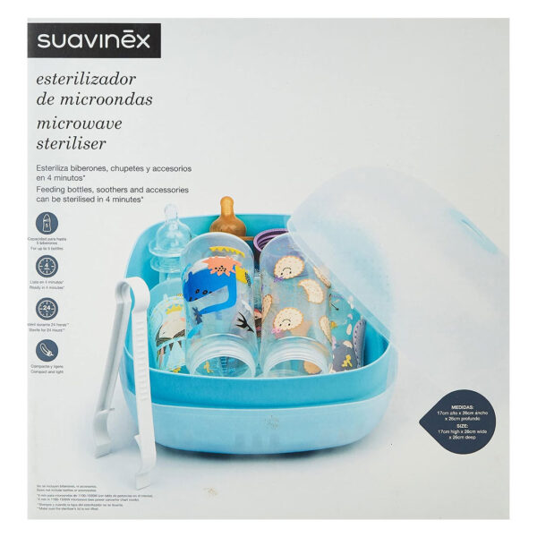 مشخصات٬ قیمت خرید ظرف استریل کننده مایکروویو سواوینکس Suavinex در فروشگاه سیسمونی ارمغان کودک - کیدز