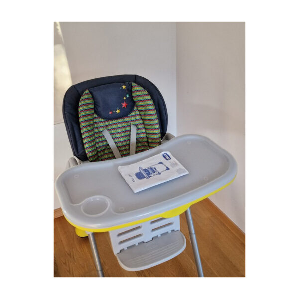 صندلی غذای کودک POLLY 2 IN 1 طرح جین | chicco HIGHCHAIR DENIM