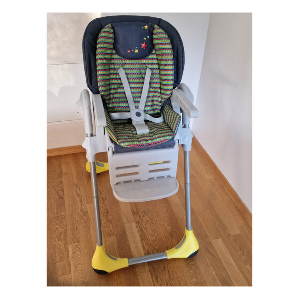 صندلی غذای کودک POLLY 2 IN 1 طرح جین | chicco HIGHCHAIR DENIM