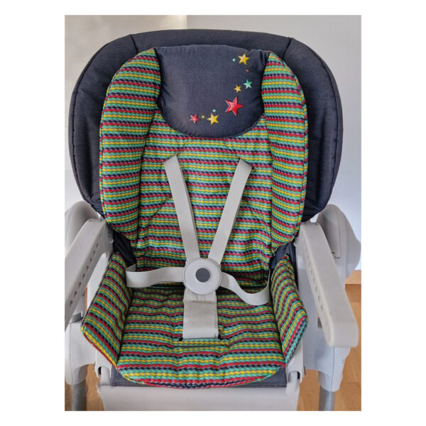 صندلی غذای کودک POLLY 2 IN 1 طرح جین | chicco HIGHCHAIR DENIM