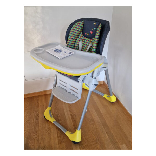 صندلی غذای کودک POLLY 2 IN 1 طرح جین | chicco HIGHCHAIR DENIM