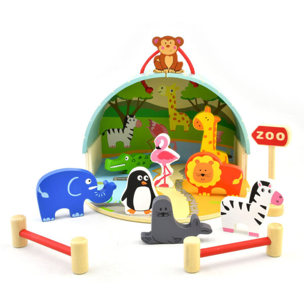picardo-wooden-zoo-playset-01 قیمت و خرید اسباب بازی چوبی باغ وحش پیکاردو در فروشگاه سیسمونی, پوشاک و اسباب بازی کودک و نوزاد ارمغان کیدز