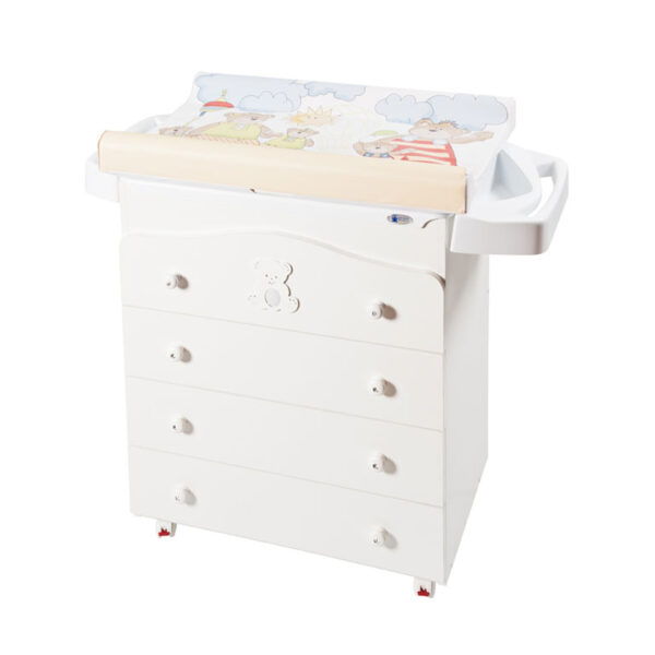 وان دراور دار کشو دار و تعویض پریمی سوگنی ساخت ایتالیا با نگین سواروسکی خرس حمام نوزاد