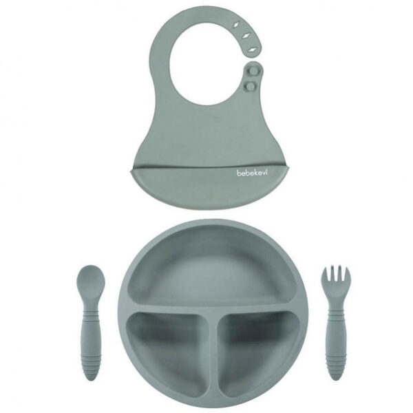 قیمت و خرید ست غذاخوری 4 تکه سیلیکونی ببک اوی | bebekevi در فروشگاه سیسمونی, پوشاک و اسباب بازی کودک و نوزاد ارمغان کیدز