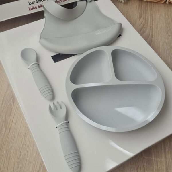 قیمت و خرید ست غذاخوری 4 تکه سیلیکونی ببک اوی | bebekevi در فروشگاه سیسمونی, پوشاک و اسباب بازی کودک و نوزاد ارمغان کیدز