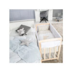 تخت و گهواره چوبی روبا محصول آلمان چوب خود رنگ راش 4 در یک