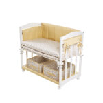 تخت و گهواره چوبی روبا محصول آلمان چوب خود رنگ راش 4 در یک