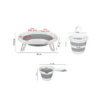 سرویس وان حمام آکاردئونی 3 تکه ترکیه هوبی لایف