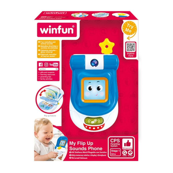 قیمت و خرید موبایل آینه دار وین فان | Winfun my flip up sounds phone در فروشگاه سیسمونی ارمغان کیدز (ارمغان کودک پارک ملت)