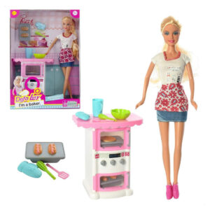 قیمت و خرید عروسک باربی دفا لوسی مدل دختر آشپز | Defa Lucy I'm a baker No.8421 در فروشگاه سیسمونی ارمغان کیدز (ارمغان کودک پارک ملت)