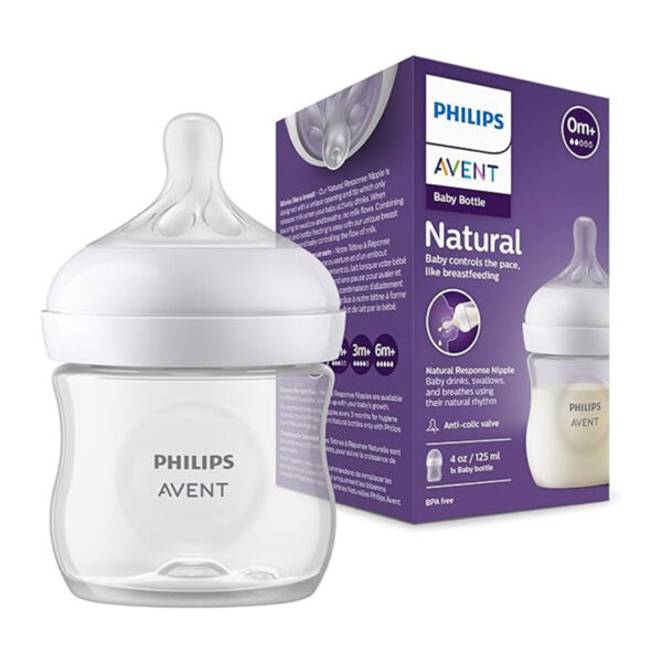 قیمت و خرید شیشه شیر طلقی نچرال ریسپانس فیلیپس اونت در فروشگاه سیسمونی ارمغان کیدز (ارمغان کودک پارک ملت)