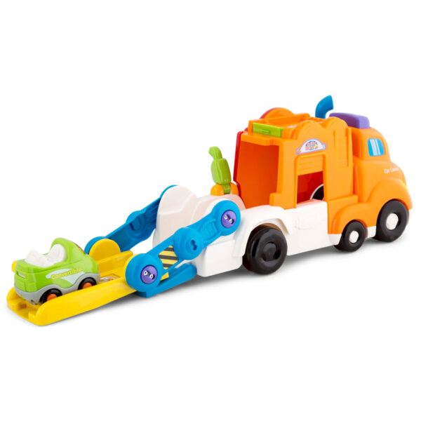 قیمت و خرید ماشین بازی آموزشی وی تک مدل Vtech Toot Toot Drivers Car Carrier در فروشگاه سیسمونی ارمغان کیدز ( ارمغان کودک پارک ملت )