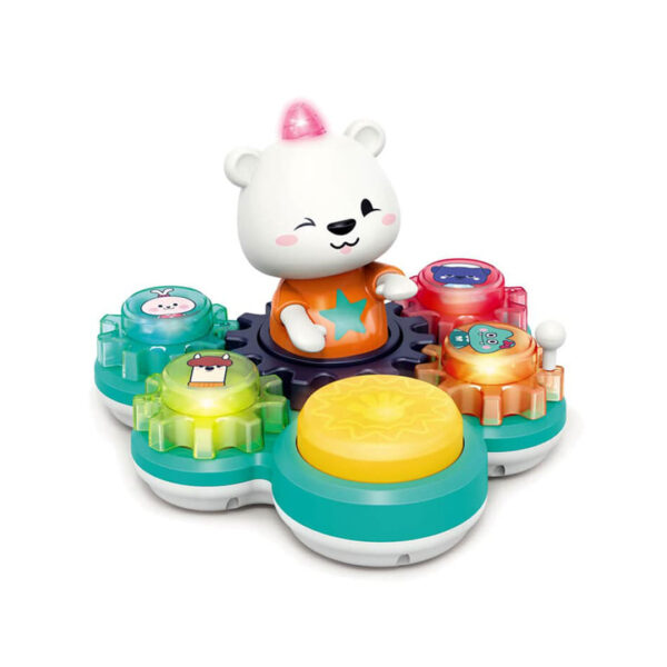 Hola-Bear-Rythm-Drum-01 قیمت و خرید اسباب بازی درام خرسی چرخ دنده ای هولا تویز کد E8993 در فروشگاه سیسمونی ارمغان کیدز ( ارمغان کودک پارک ملت )