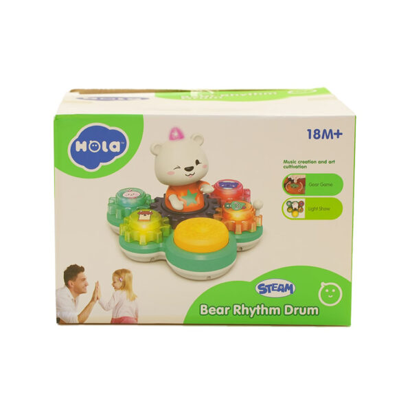 قیمت و خرید اسباب بازی درام خرسی چرخ دنده ای هولا تویز کد E8993 در فروشگاه سیسمونی ارمغان کیدز ( ارمغان کودک پارک ملت )