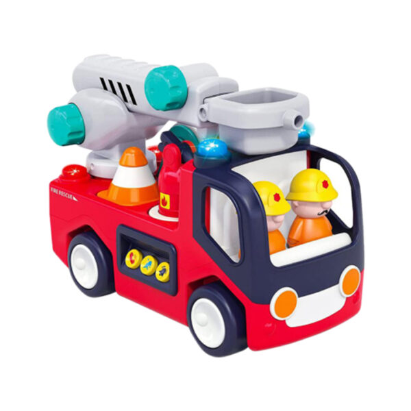 hola-toys-early-learning-fire-engine-a9998-01 قیمت و خرید اسباب بازی ماشین آتش نشانی موزیکال هولا تویز کد A9998 در فروشگاه سیسمونی ارمغان کیدز ( ارمغان کودک پارک ملت )