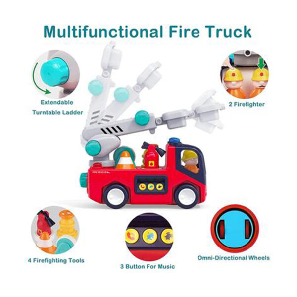 قیمت و خرید اسباب بازی ماشین آتش نشانی موزیکال هولا تویز کد A9998 در فروشگاه سیسمونی ارمغان کیدز ( ارمغان کودک پارک ملت )