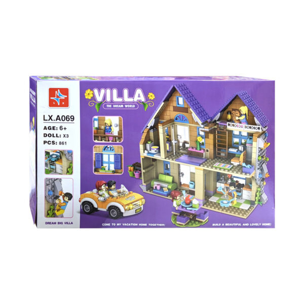 قیمت و خرید ساختنی ( لگو ) ویلا برند LX کد LX-A069 در فروشگاه سیسمونی ارمغان کیدز ( ارمغان کودک پارک ملت )